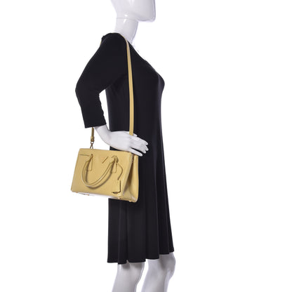 Prada Saffiano Lux Mini Galleria Double Zip Tote Ginestra 2 of 10
