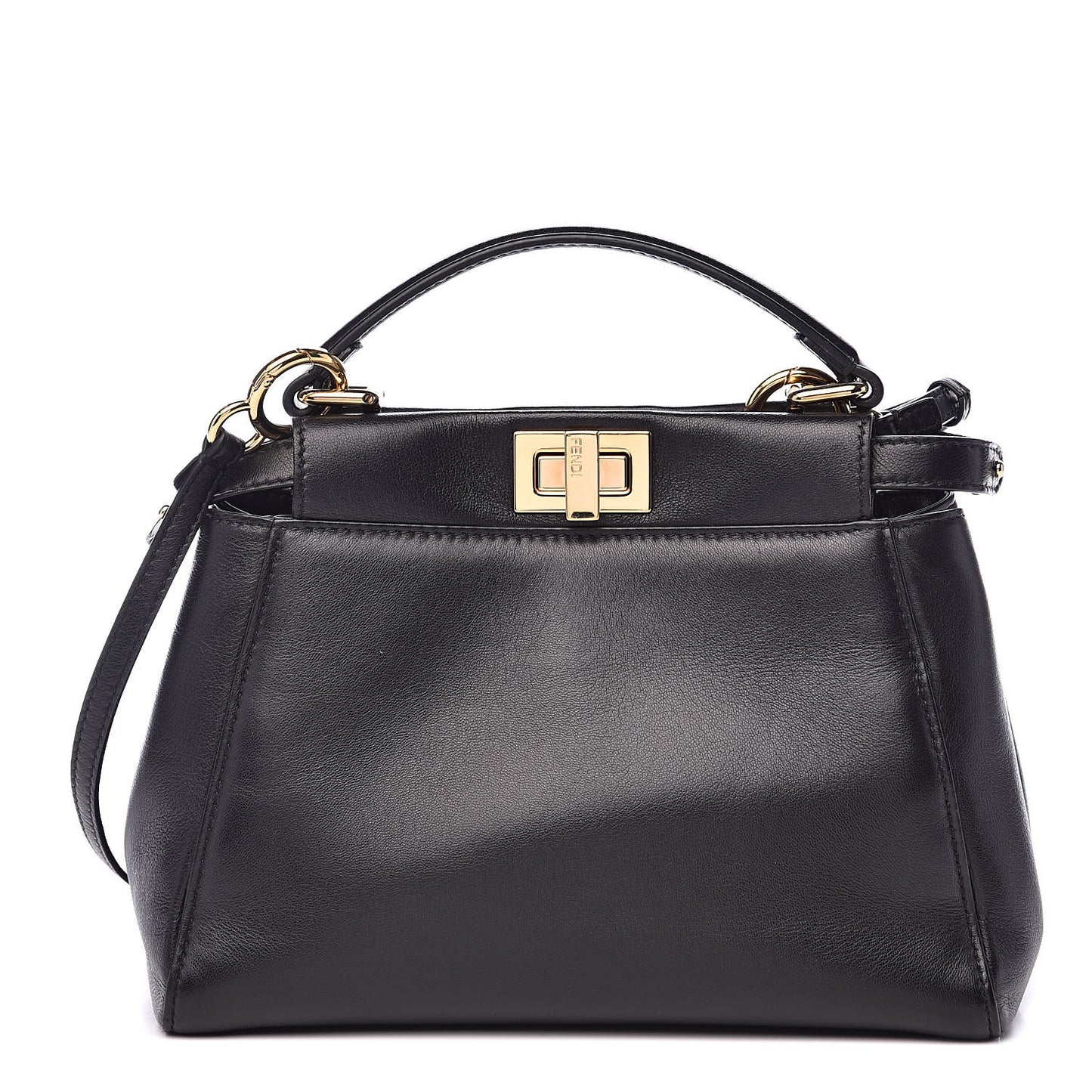 Nappa Mini Peekaboo Iconic Satchel Black