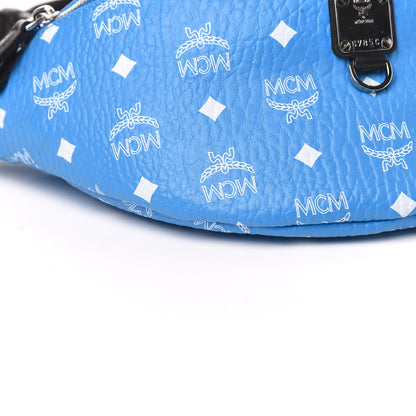 MCM Visetos Medium Fursten Belt Bag Blue 8 of 11