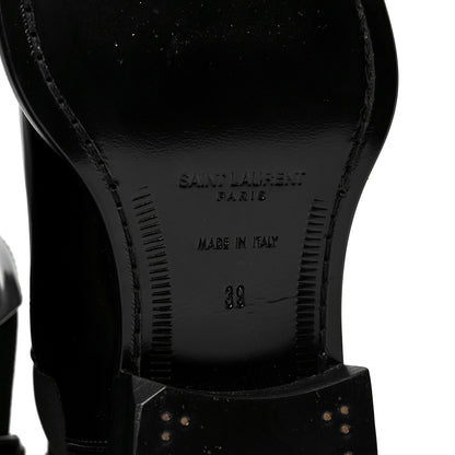 Saint Laurent Vitello Moet Mens Vadim 25 Booties 39 Black 7 of 10