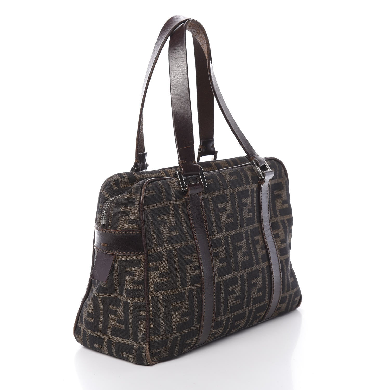 Fendi Zucca Boston Tobacco 3 of 16