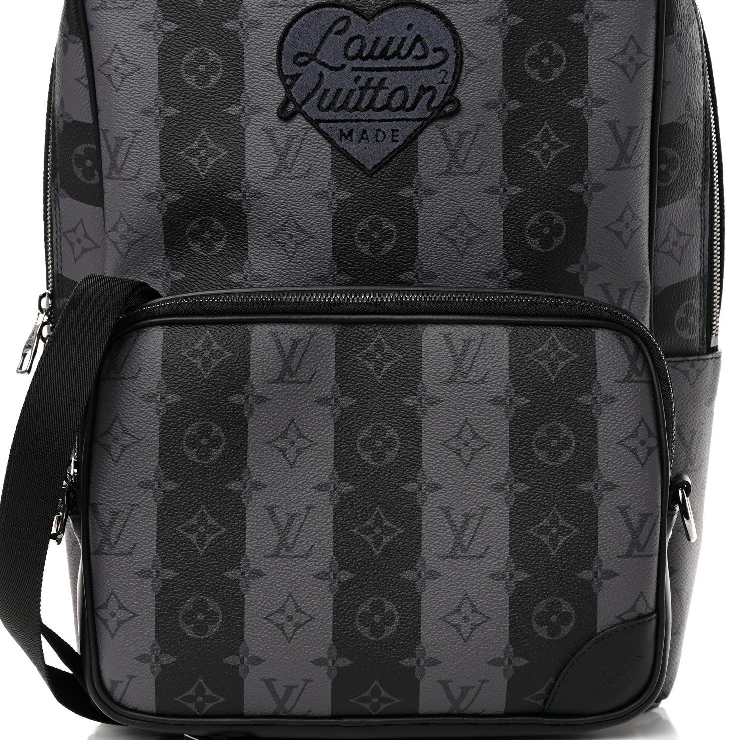 Louis Vuitton X NIGO Monogram Eclipse Stripes LV Heart Modular Utilitary Backpack 12 of 15