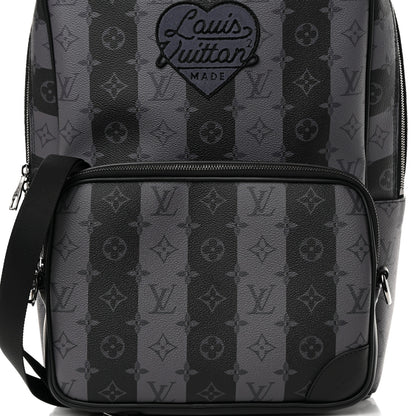 Louis Vuitton X NIGO Monogram Eclipse Stripes LV Heart Modular Utilitary Backpack 12 of 15