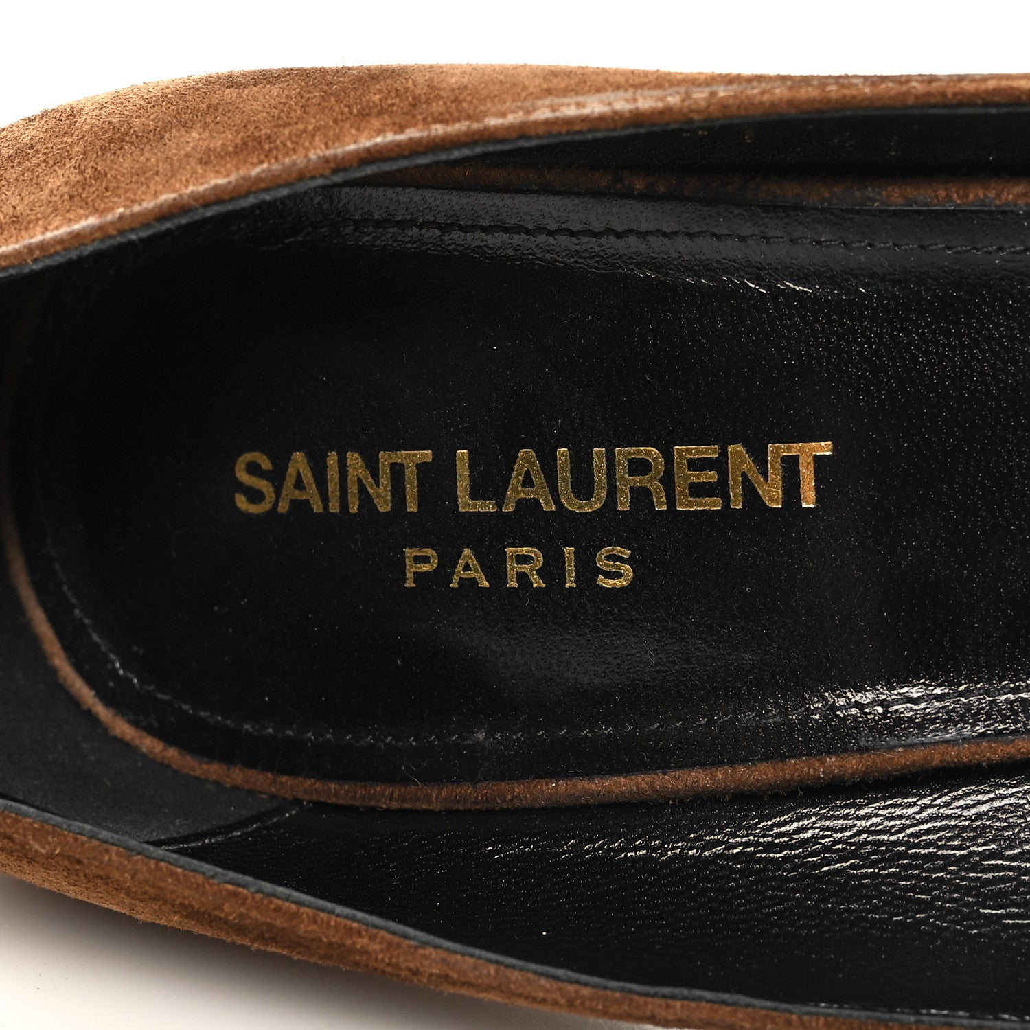 Saint Laurent Suede Zoe 85 Pumps 41 Caramel 10 of 10