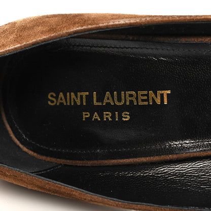 Saint Laurent Suede Zoe 85 Pumps 41 Caramel 10 of 10