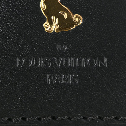 Louis Vuitton Calfskin Dog Luggage Tag Black 3 of 3