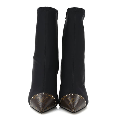 Louis Vuitton Monogram Cherie Ankle Boots 36.5 Black 3 of 9