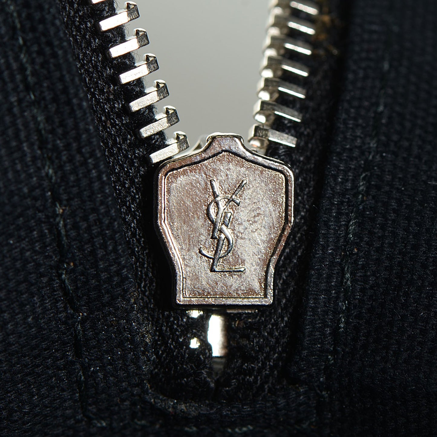 Grained Leather Oversized Muse Bowler Blue