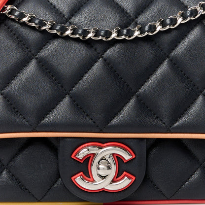 Chanel Lambskin Plexiglass Quilted Small Cuba Color Flap Black Multicolor 9 of 12