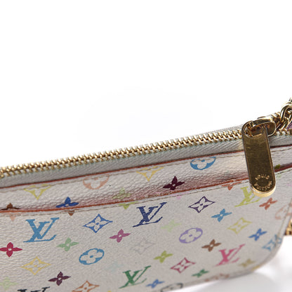 Louis Vuitton Monogram Multicolor Key Pouch White Litchi 12 of 15