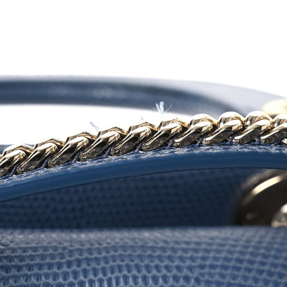 Christian Dior Lizard Mini Lady Dior Blue 17 of 17
