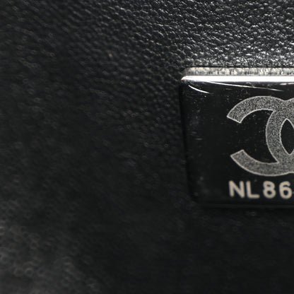 Chanel Lambskin Quilted Medium Double Flap So Black 7 of 12