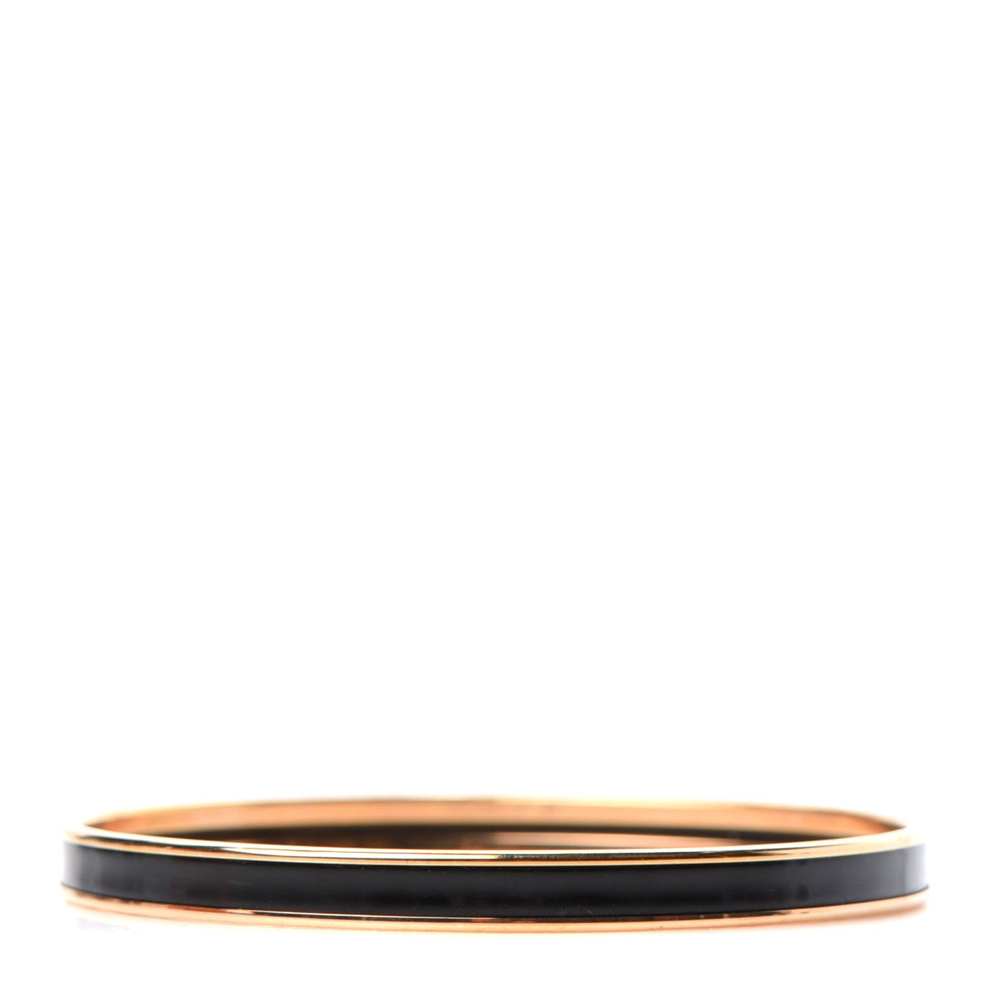 Enamel Printed Extra Narrow Printed Bracelet 65 Black