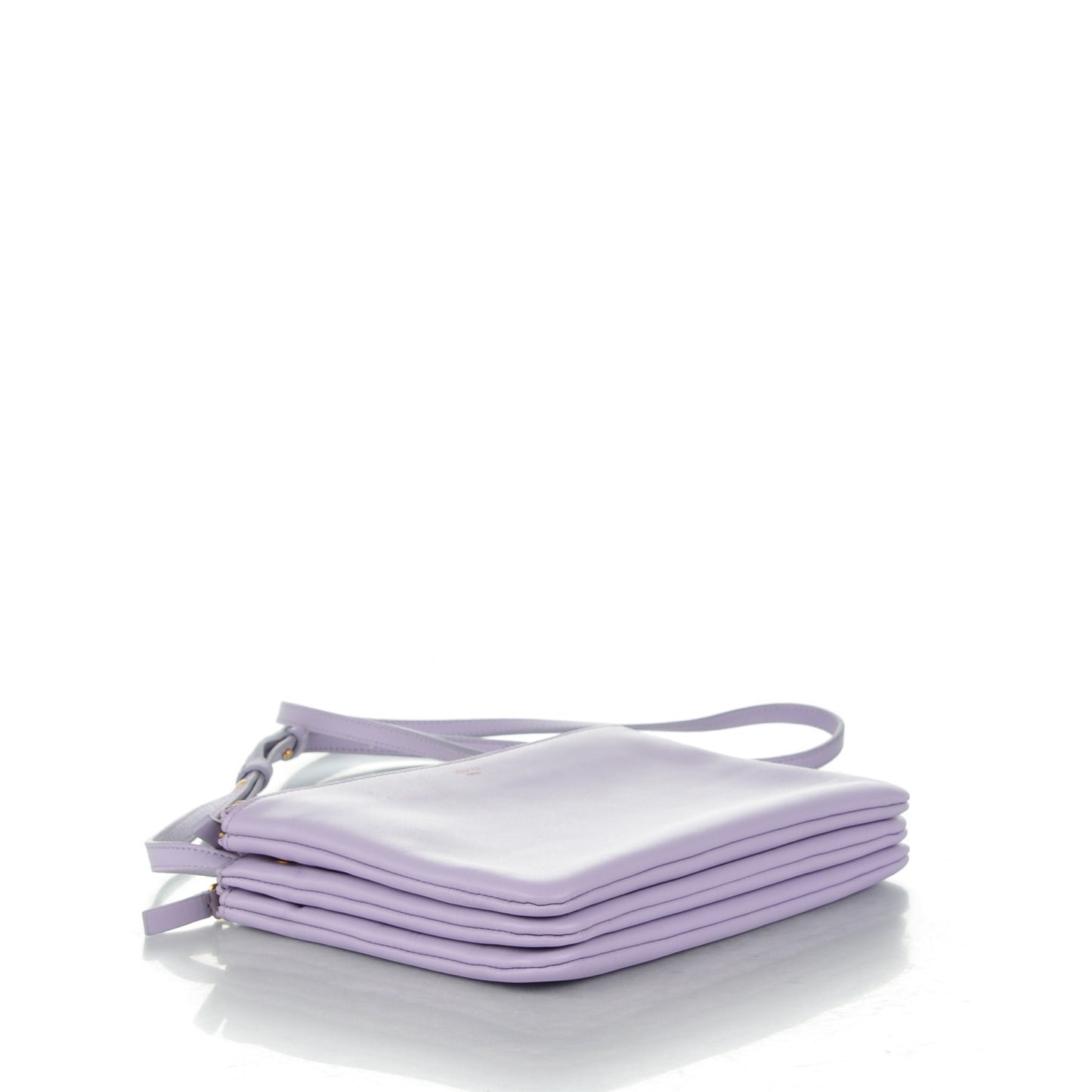 Lambskin Large Trio Crossbody Bag Lilac