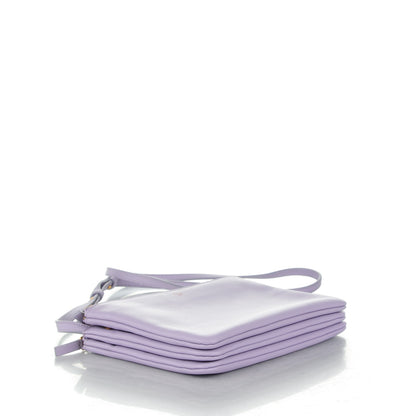 Celine Lambskin Large Trio Crossbody Bag Lilac 4 of 9