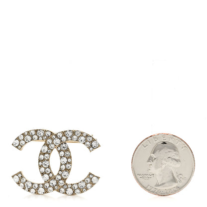 Chanel Crystal Palais Garnier CC Brooch Gold 2 of 5