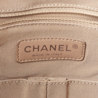 Chanel Caviar Quilted Expandable Zip Shoulder Bag Blue 9 of 10