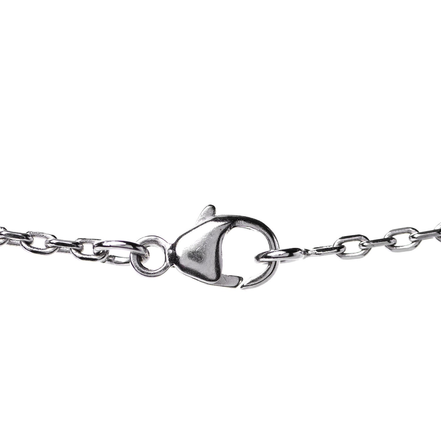 Hermes Palladium Mini Pop H Pendant Necklace Rose Dragee 3 of 4
