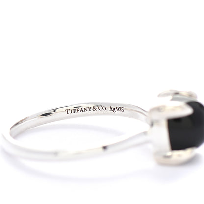 Tiffany Sterling Silver Black Onyx Paloma Picasso Sugar Stacks Ring 52 6 4 of 6
