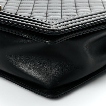 Chanel Lambskin Quilted Large Boy Flap Black 10 of 19