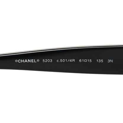 Chanel Acetate CC Sunglasses 5203 Black 5 of 7