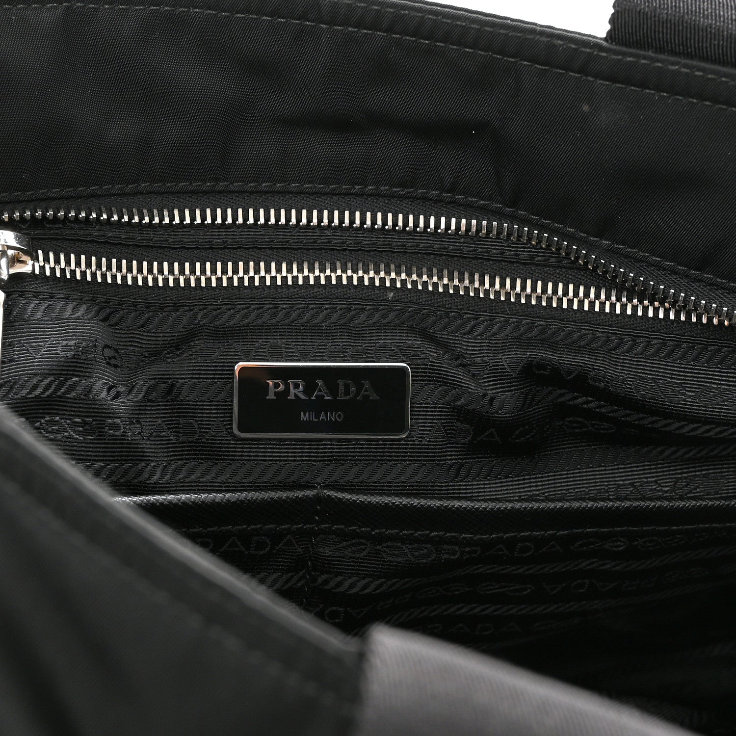 Prada Nylon Vela Baby Bag Black 7 of 11