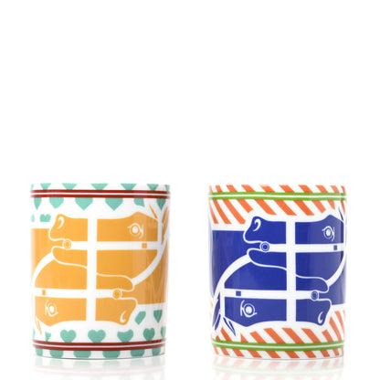 Hermes Porcelain Quadrige Pop Mug Set of 2 3 of 8
