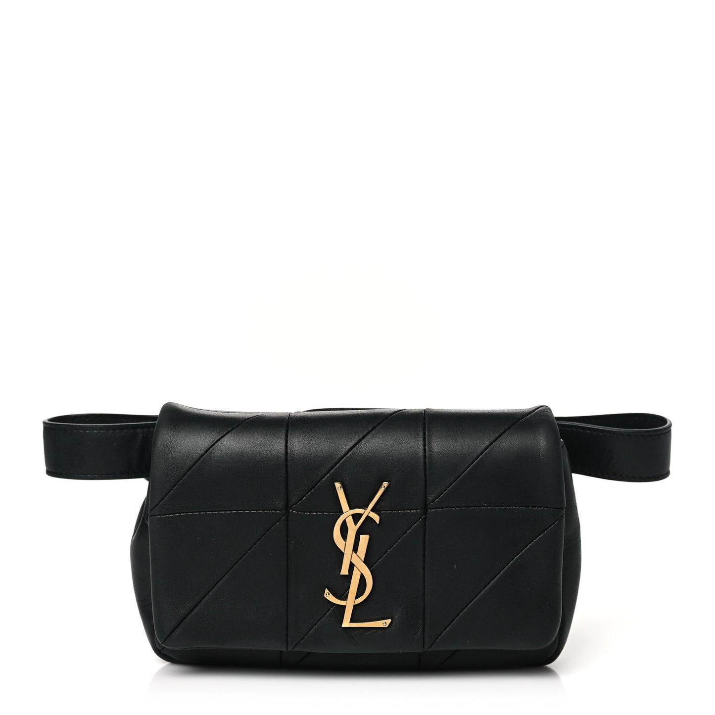 Lambskin Monogram Jamie Belt Bag Black