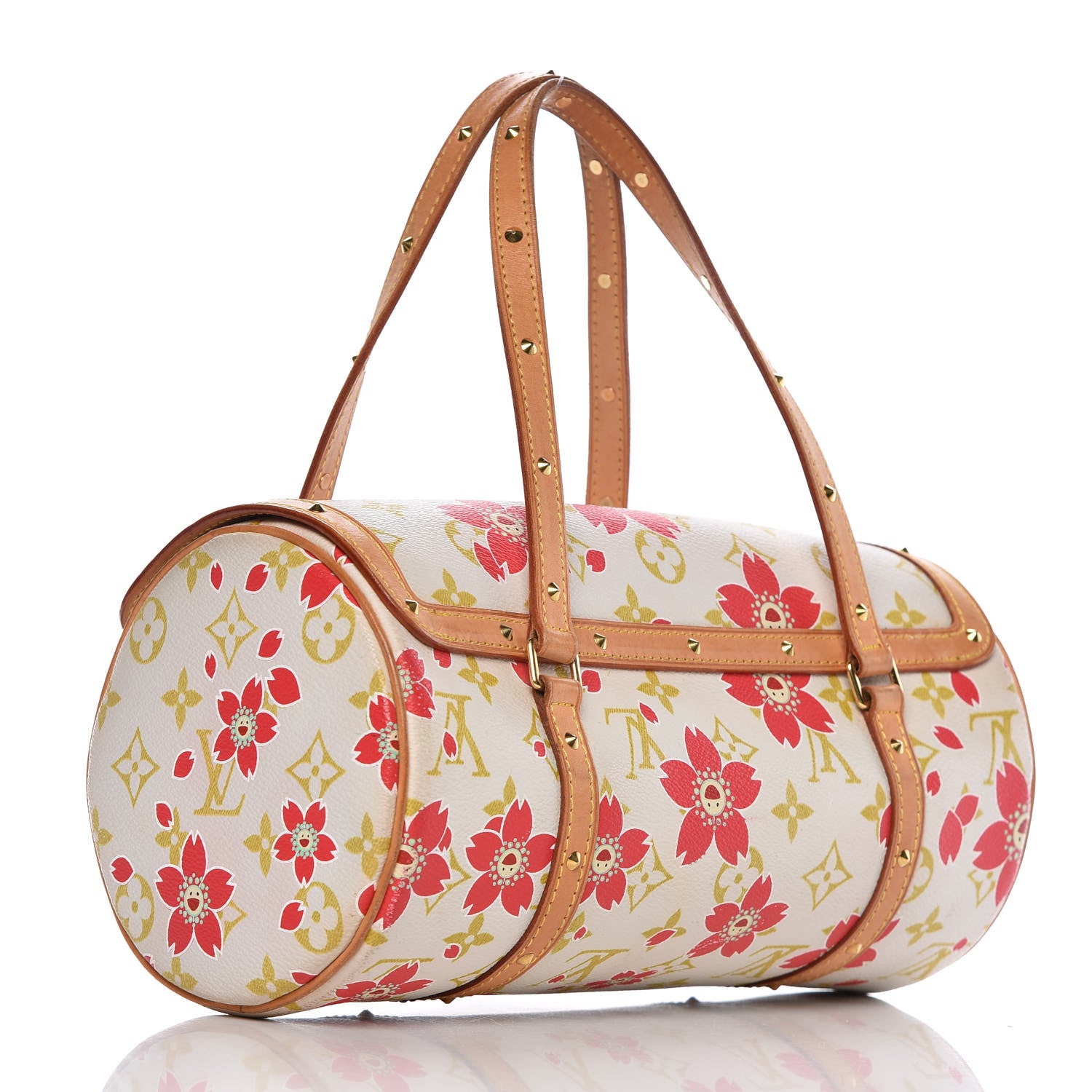 Louis Vuitton Monogram Cherry Blossom Papillon Red Creme 3 of 15