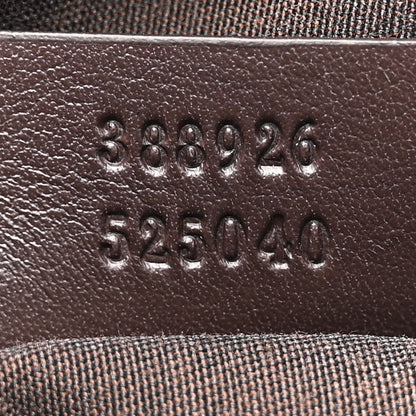 Gucci GG Supreme Monogram Web Flat Messenger Bag Dark Brown 7 of 10