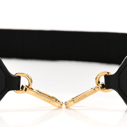 Loewe Calfskin Jacquard Webbing Anagram Strap Black 3 of 10