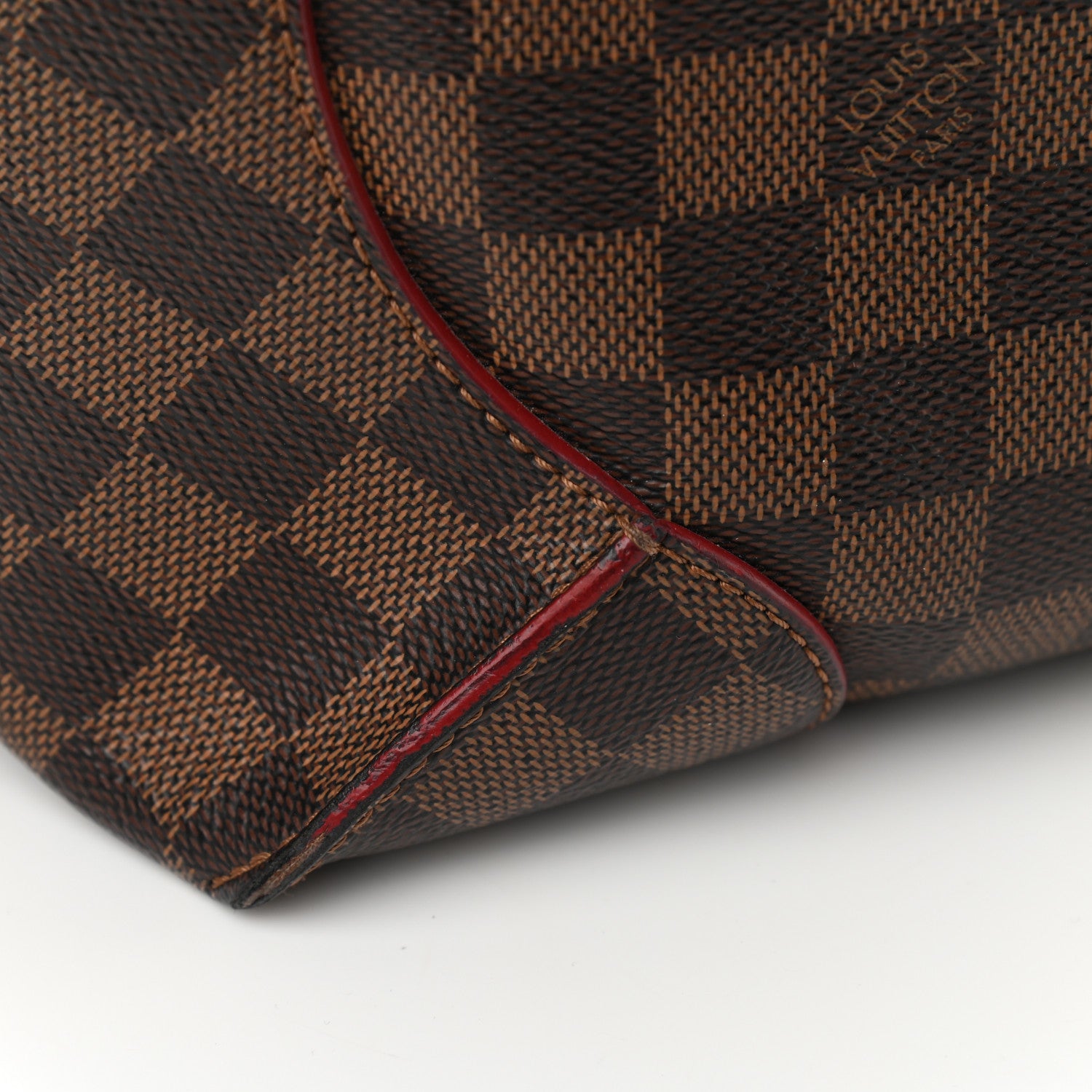 Louis Vuitton Damier Ebene Caissa Hobo Cherry 10 of 25
