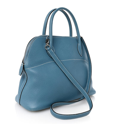 Hermes Taurillon Clemence Bolide 31 Blue Jean 3 of 10