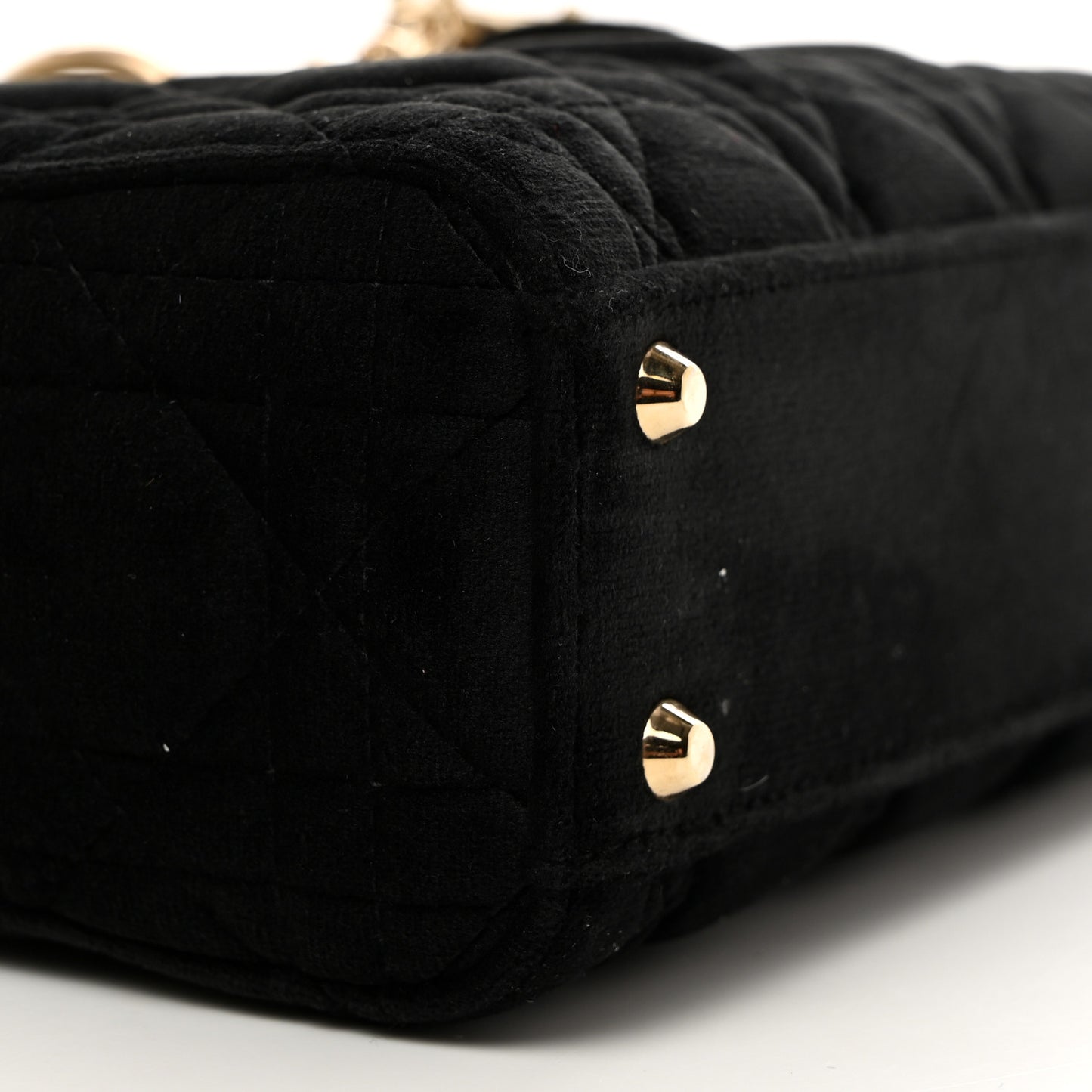Velvet Mini Lady Dior Black