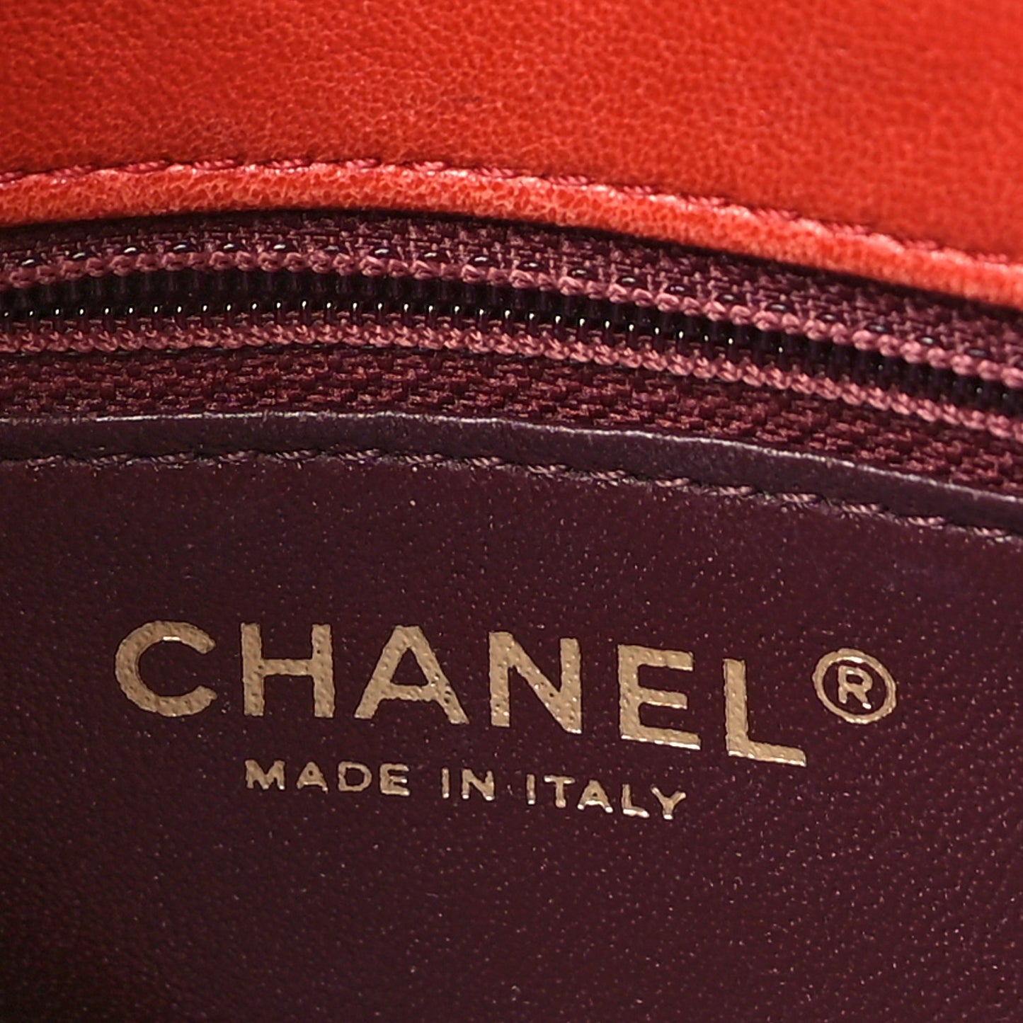 Lambskin Quilted Medium Vintage Flap Bag Red