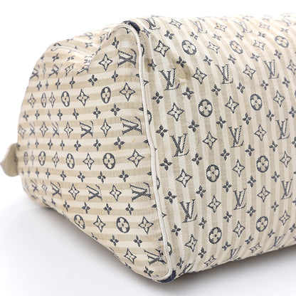 Louis Vuitton Mini Lin Croisette Speedy 30 Blue 6 of 19
