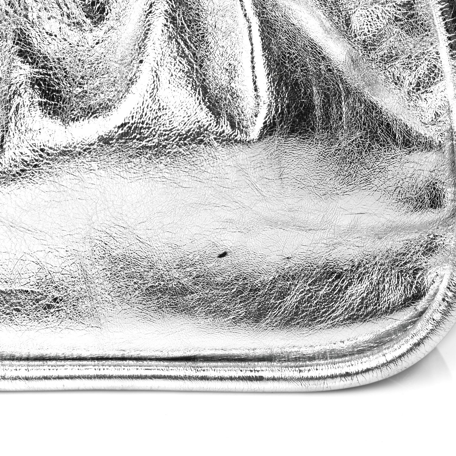 Proenza Schouler Metallic Calfskin Large Ruched Tote Silver 10 of 10