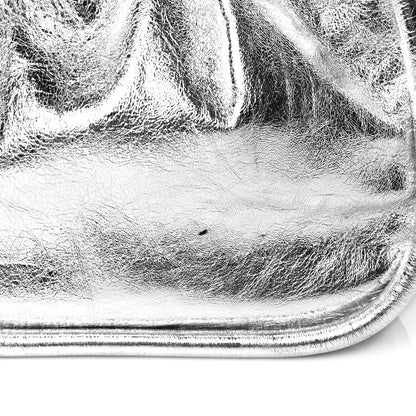 Proenza Schouler Metallic Calfskin Large Ruched Tote Silver 10 of 10
