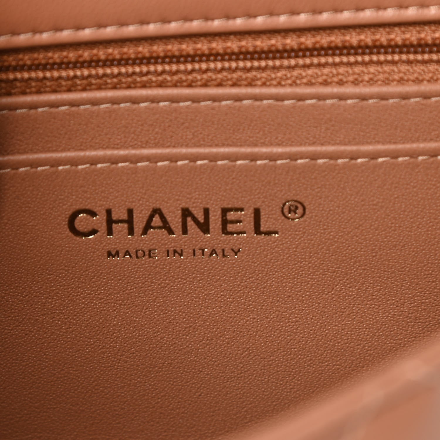 Chanel Lambskin Quilted Mini Square Flap Brown 6 of 10