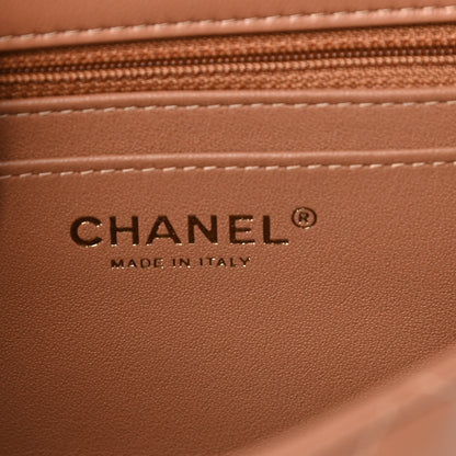 Chanel Lambskin Quilted Mini Square Flap Brown 6 of 10