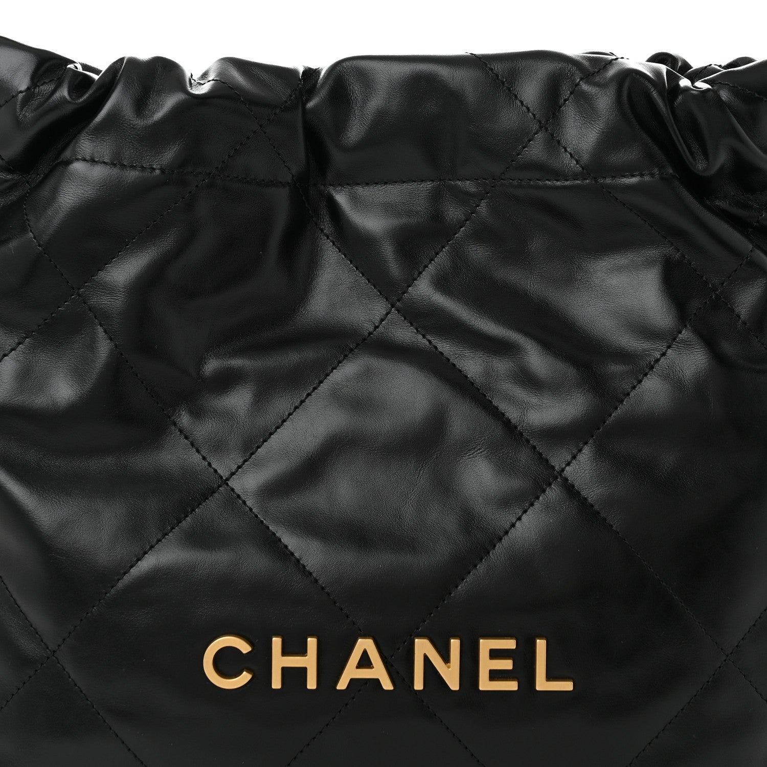 Chanel Shiny Calfskin Quilted Small Chanel 22 Black 9 of 11