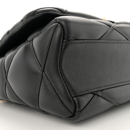 Louis Vuitton Lambskin Malletage Top Handle GO-14 GM Black 9 of 14