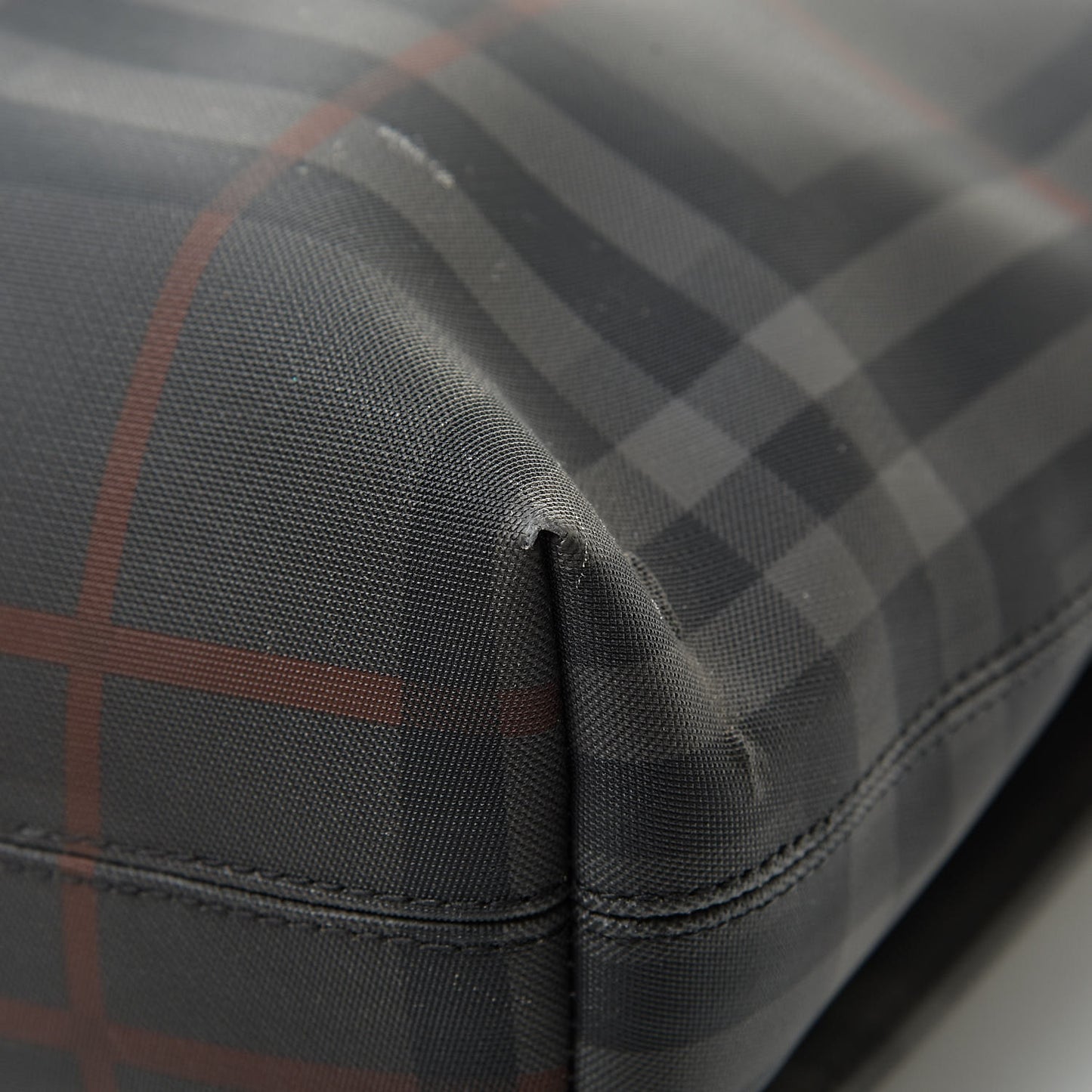 Nylon Smoked Check Messenger Bag