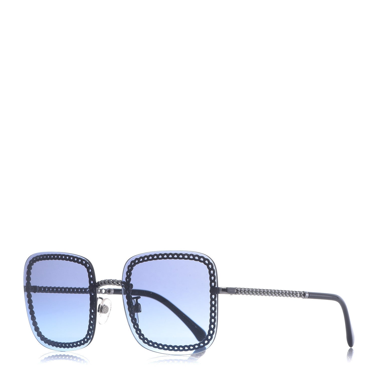 Chanel Chain Square Sunglasses 4244 Blue 1 of 8