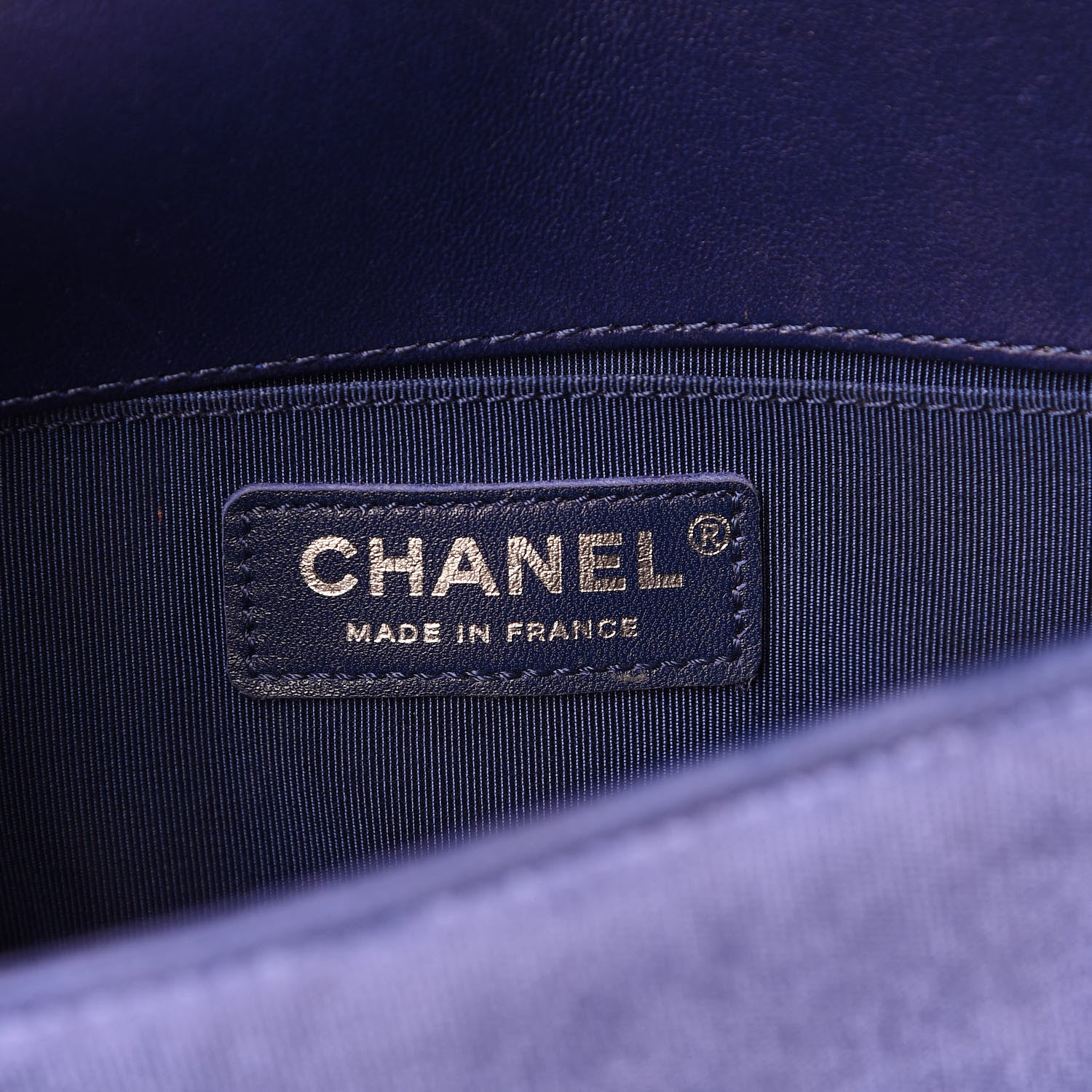 Chanel Velvet Quilted Small Boy Flap Blue 6 of 10