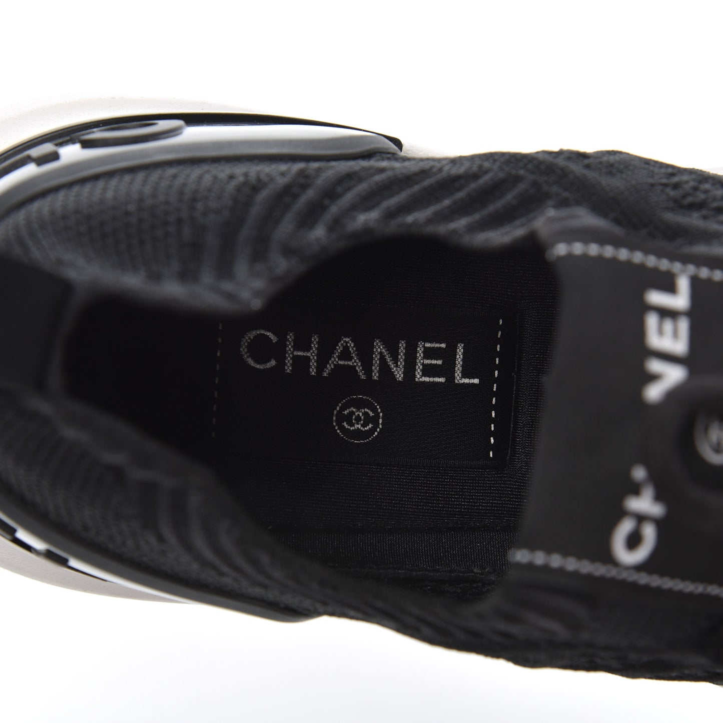 Fabric Logo Sneakers 39.5 Black