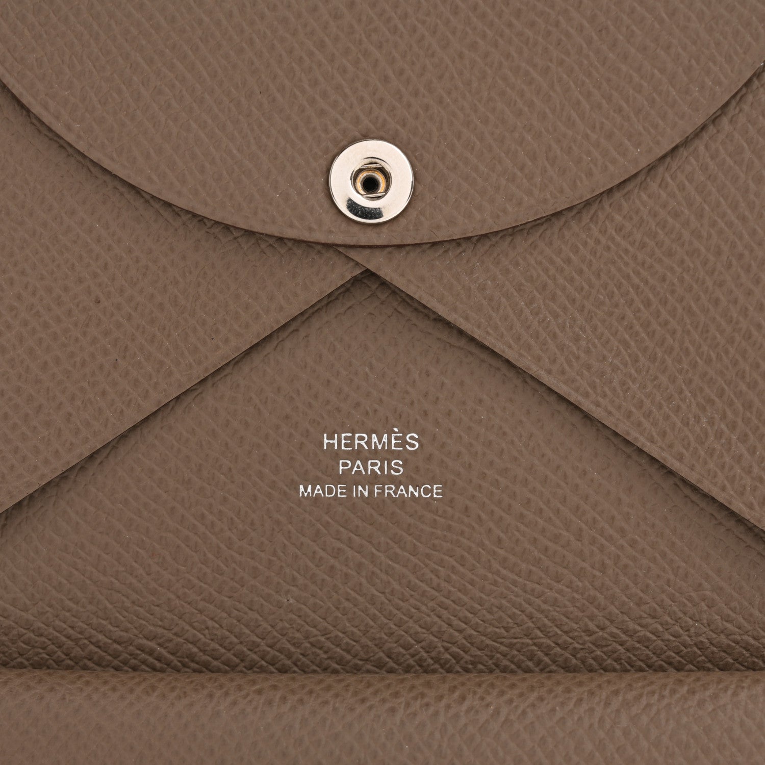 Hermes Epsom Calvi Duo Card Case Etoupe 6 of 8