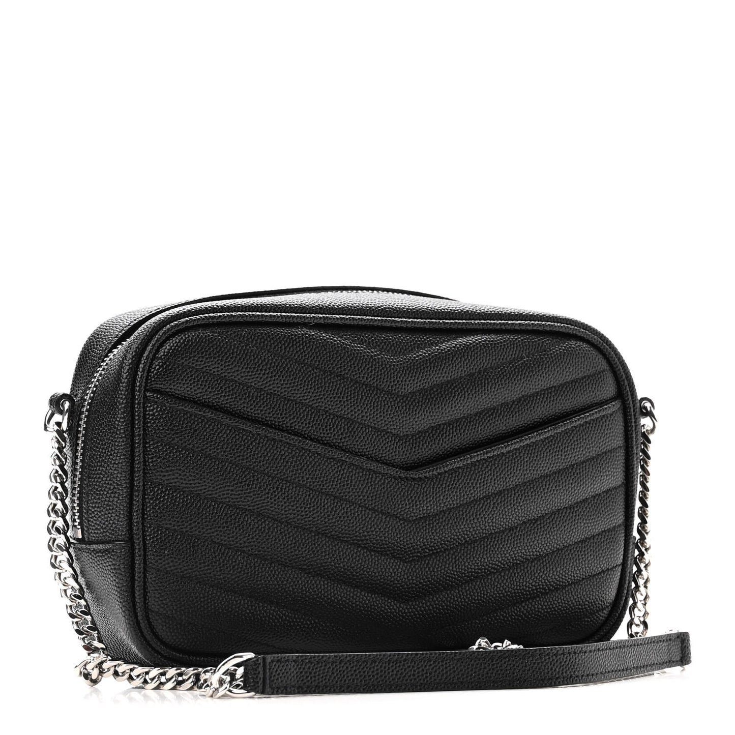 Grain De Poudre Matelasse Monogram Mini Lou Camera Bag Black