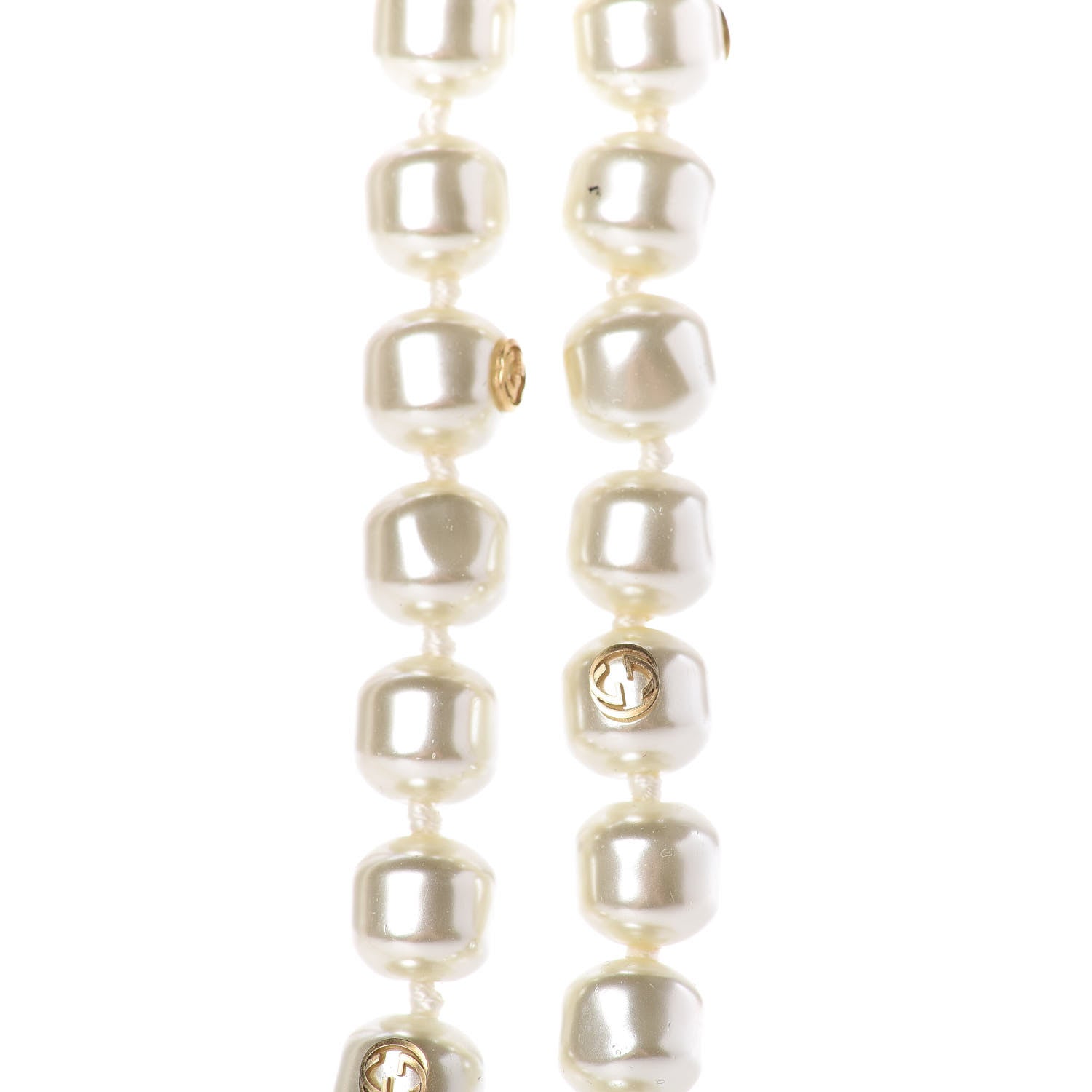 Gucci Pearl GG Sylvie Long Necklace 4 of 7