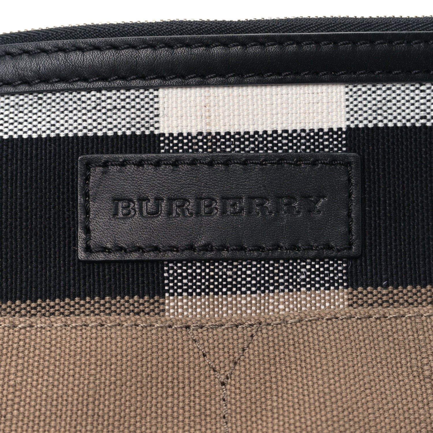 Burberry Canvas Mega Check Medium Susanna Hobo Black 6 of 9